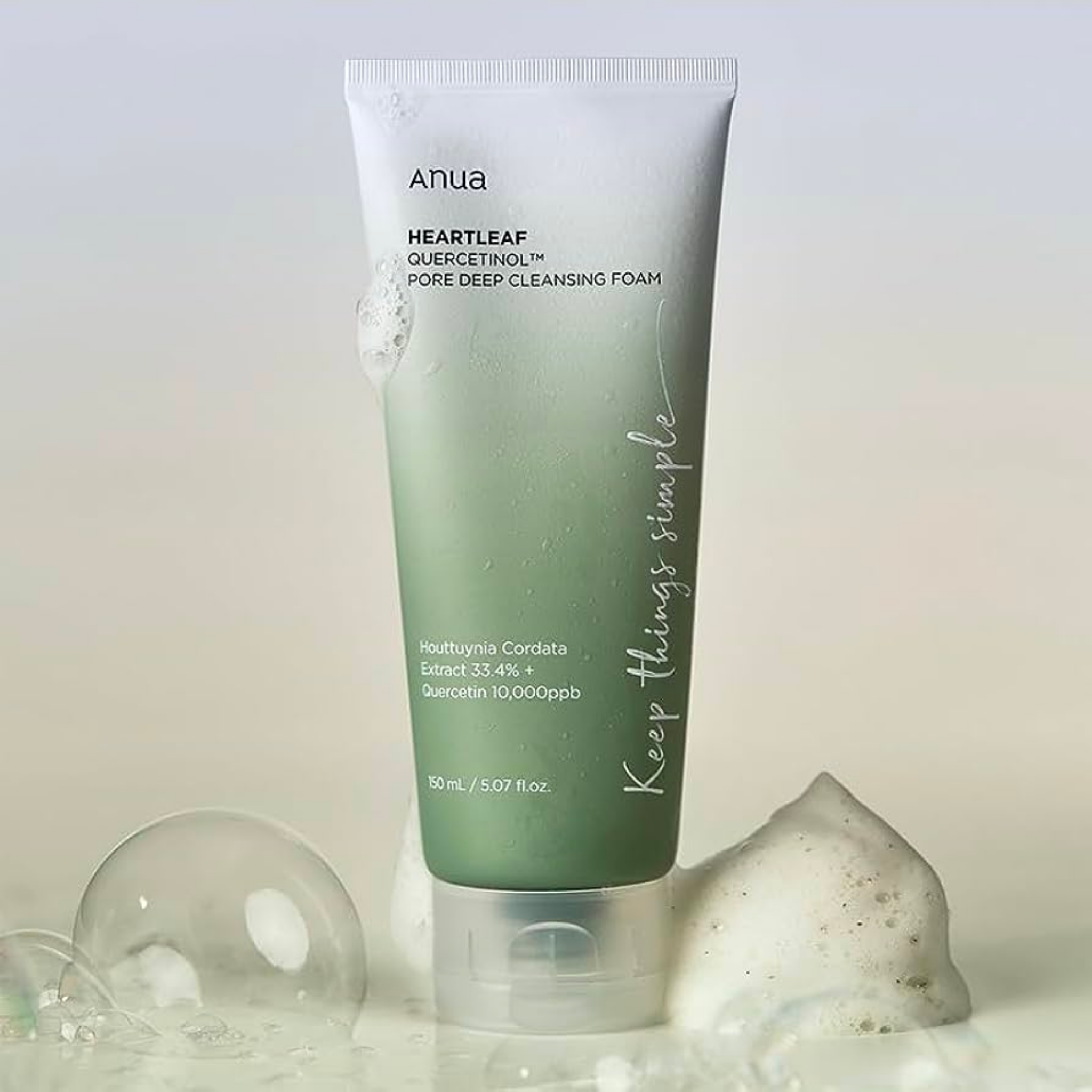 ANUA Heartleaf Quercetinol Deep Cleansing Foam (150ml)